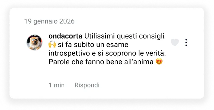 Testimonianza di un lettore sui dialoghi.