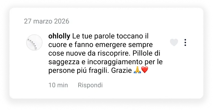 Testimonianza di un lettore sui dialoghi.