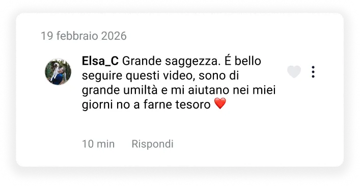 Testimonianza di un lettore sui dialoghi.