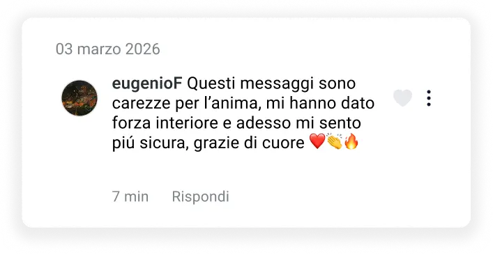 Testimonianza di un lettore sui dialoghi.