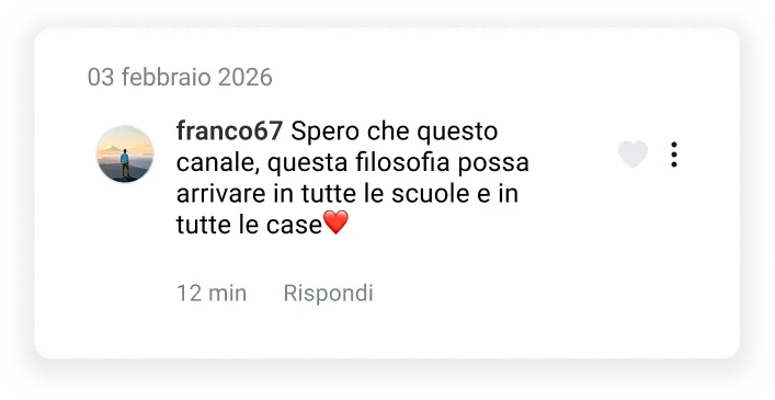 Testimonianza di un lettore sui dialoghi.